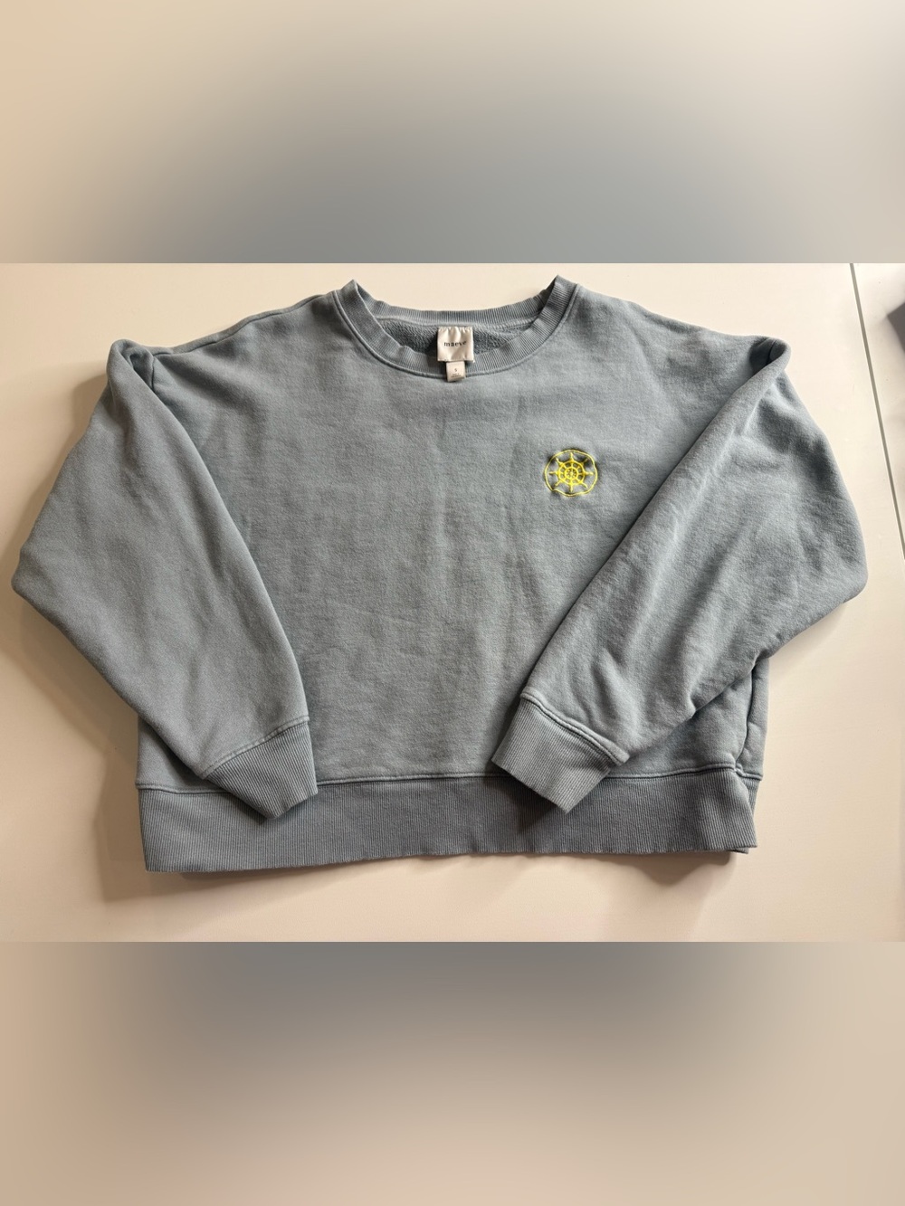 Maeve Anthropologie Women’s Mariner’s Waterfront Embroidered Sweatshirt Size S